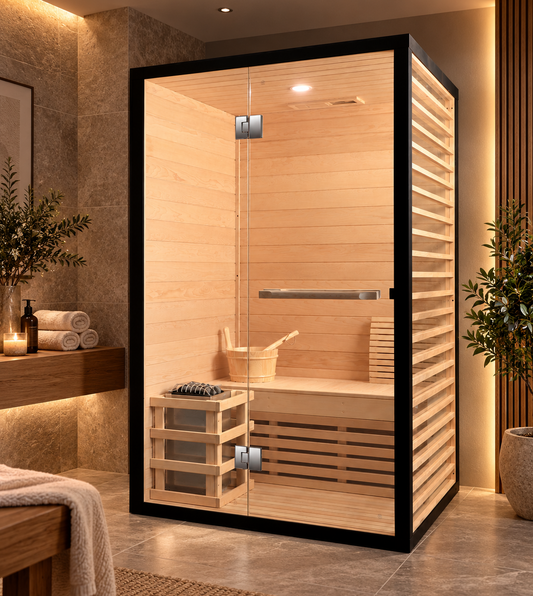 CenturaHeat 2 Person Canadian Hemlock Indoor Sauna