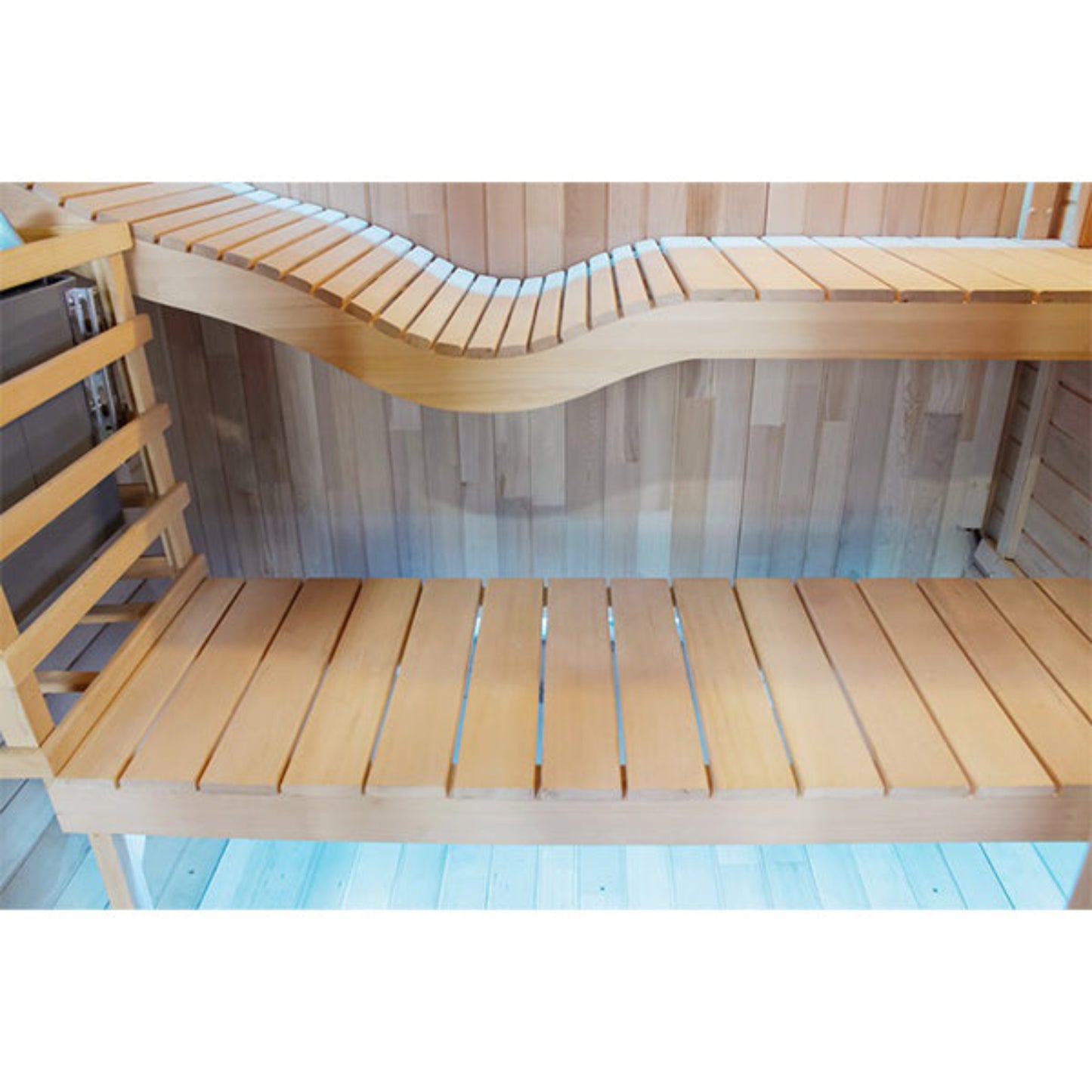 Outdoor Square Sauna benches