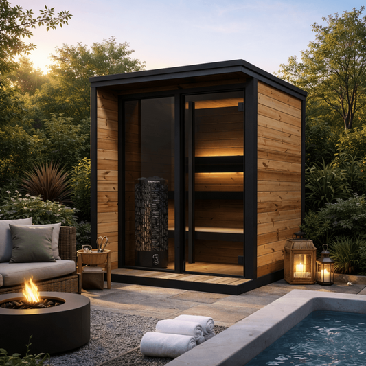 2-4 Person Hiki S Steam Garden Outdoor Sauna | Premium Thermowood