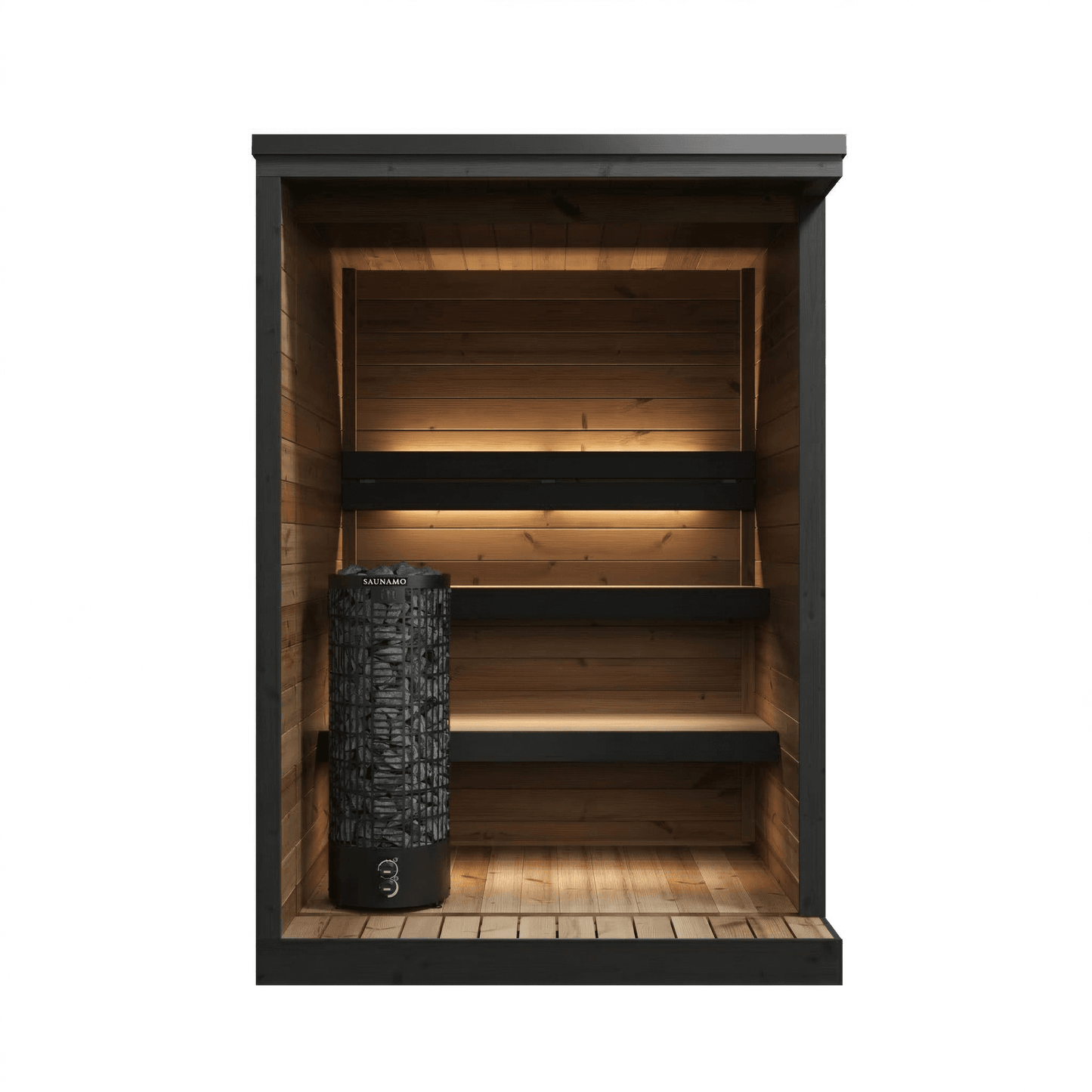 3d interior view of Hiki S Steam Garden Outdoor Sauna