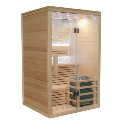 CenturaHeat Double Bench Steam and Infrared Hybrid Indoor Sauna