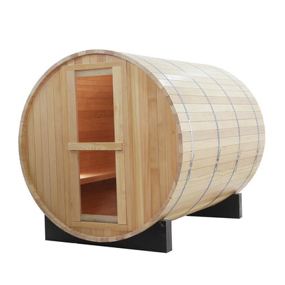 CenturaHeat 4-6 Person Wood Barrel Sauna