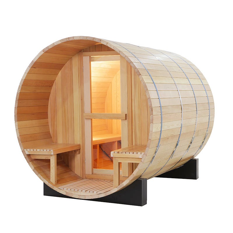 CenturaHeat 4-6 Person Outdoor Wood Barrel Sauna