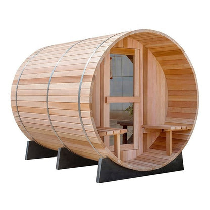 CenturaHeat 4-6 Person Outdoor Wood Barrel Sauna