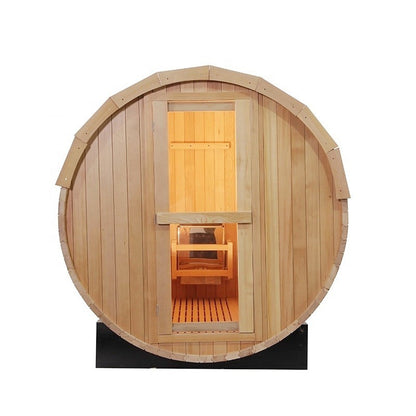 CenturaHeat 4-6 Person Outdoor Wood Barrel Sauna