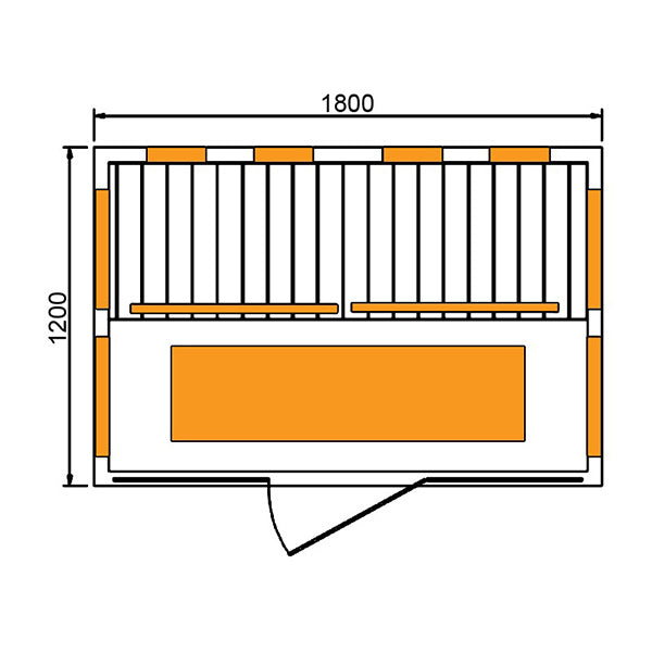 CenturaHeat 4 Person Combination Bio Indoor Sauna