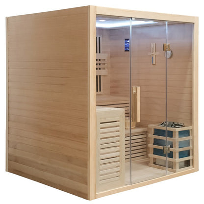 CenturaHeat 4 Person Combination Bio Indoor Sauna - 6100W