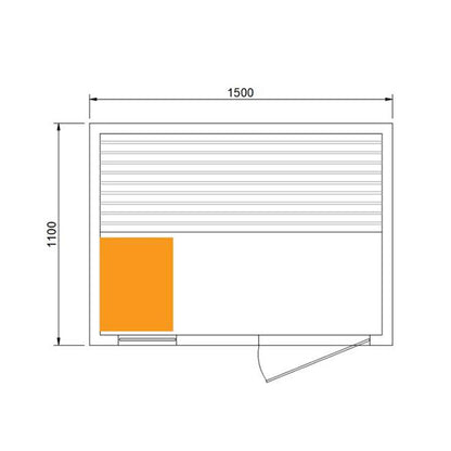 CenturaHeat Traditional Steam 3 Person Indoor Sauna