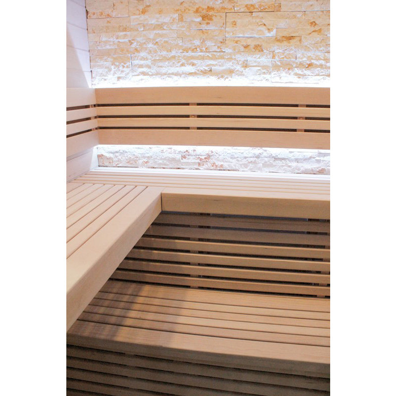 CenturaHeat Luxury Steam Traditional Indoor Sauna with Glass Door