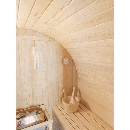 CenturaHeat 4-6 Person Outdoor Wood Barrel Sauna