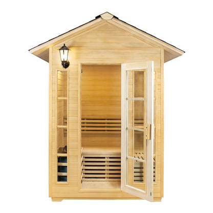 CenturaHeat 3 Person Outdoor Dry Sauna