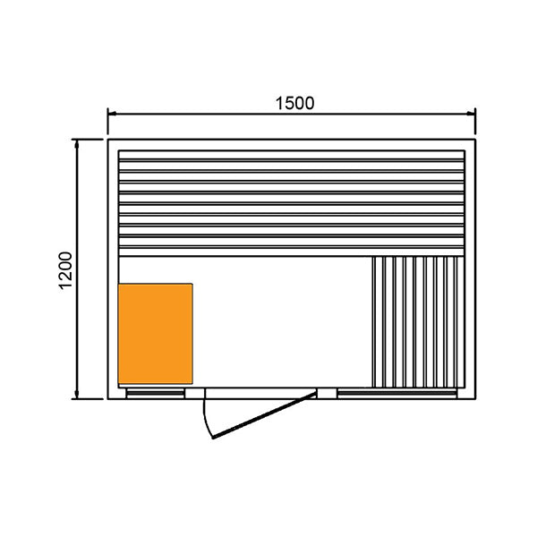 CenturaHeat 3 Person Outdoor Dry Sauna