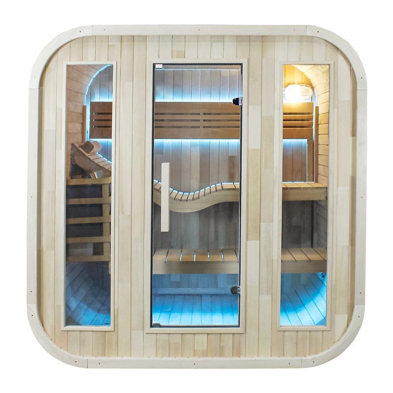 CenturaHeat 2-4 Person Outdoor Square Sauna