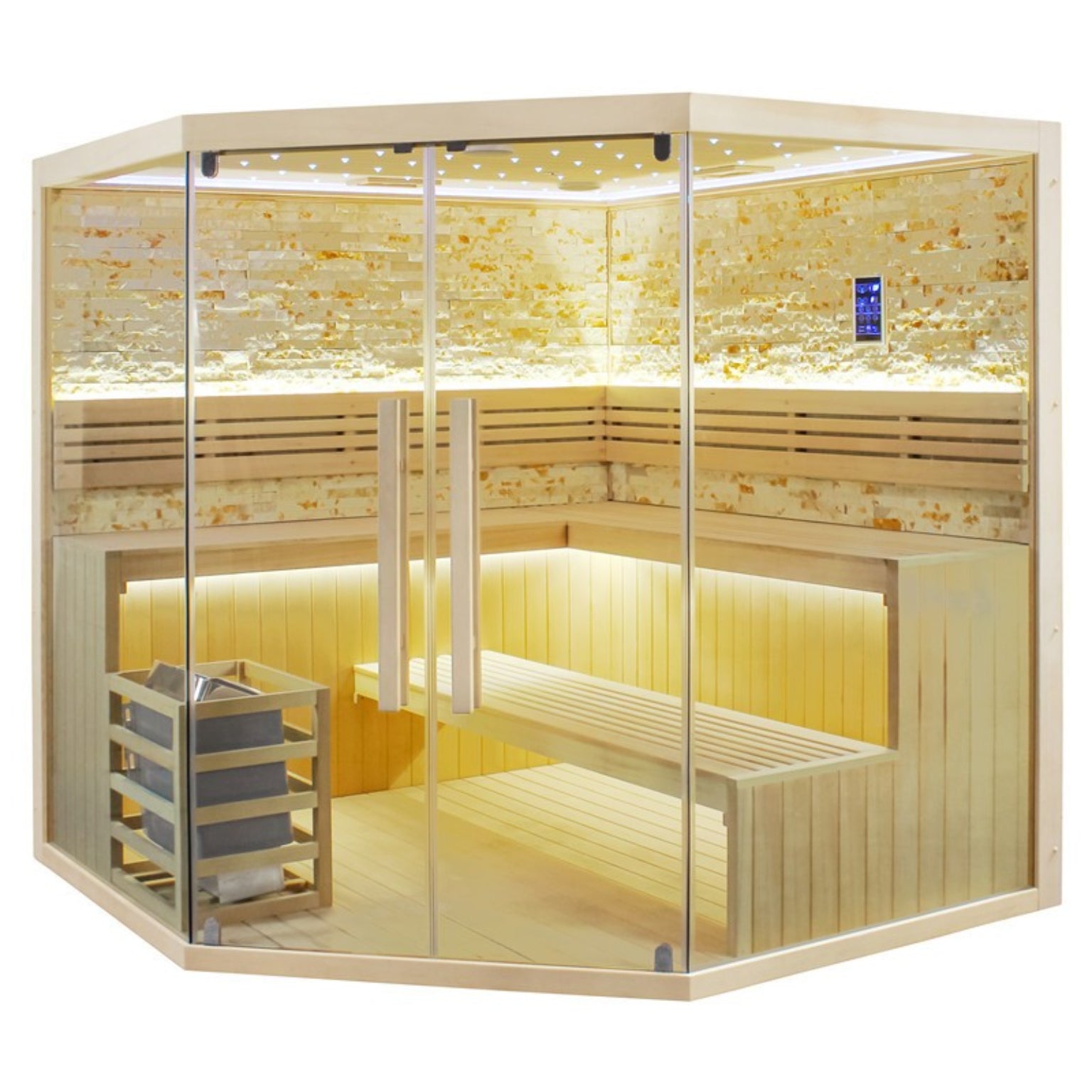 6 8 Person Traditional Steam Corner Indoor Sauna