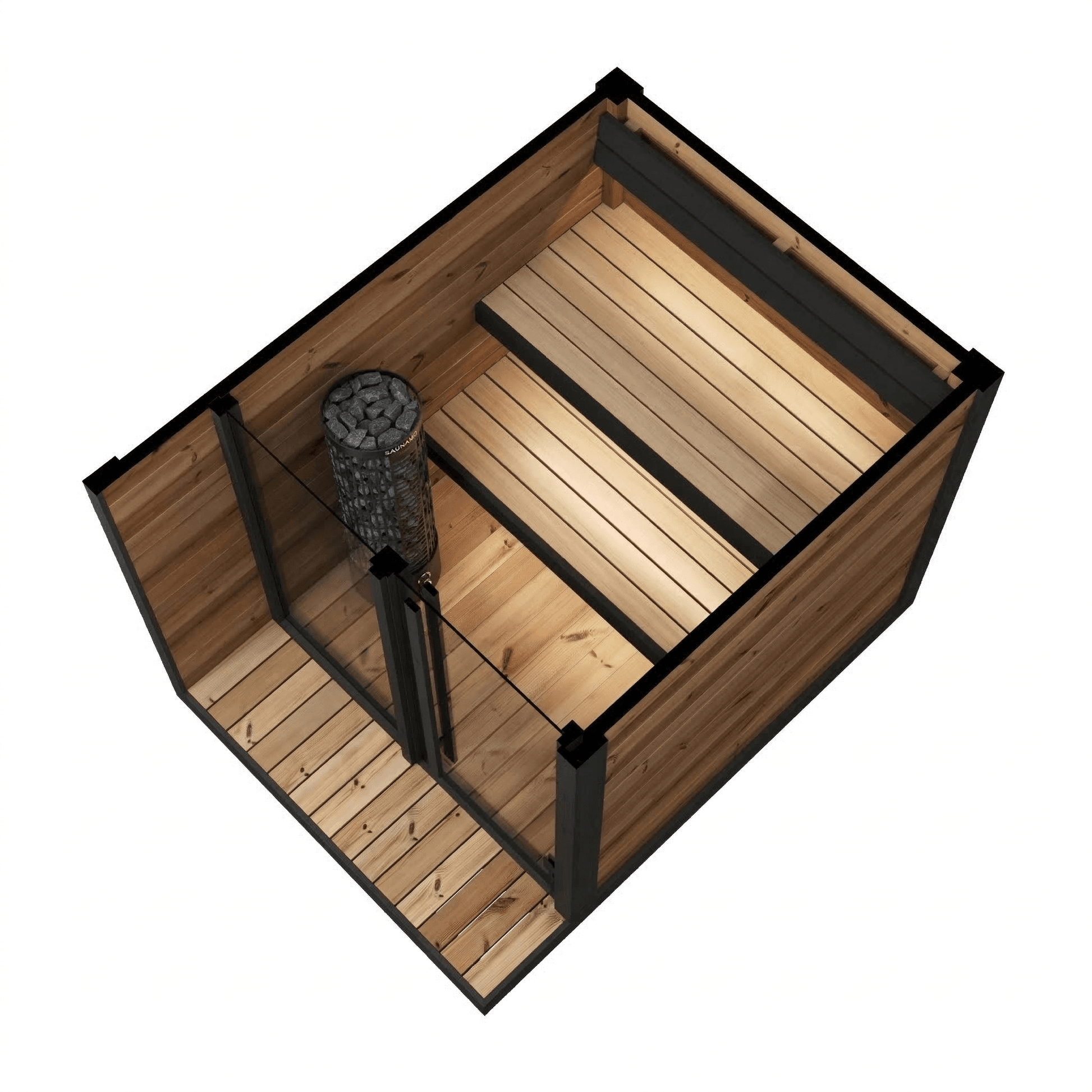 birds eye view 2-4 Person Hiki S Steam Garden Outdoor Sauna