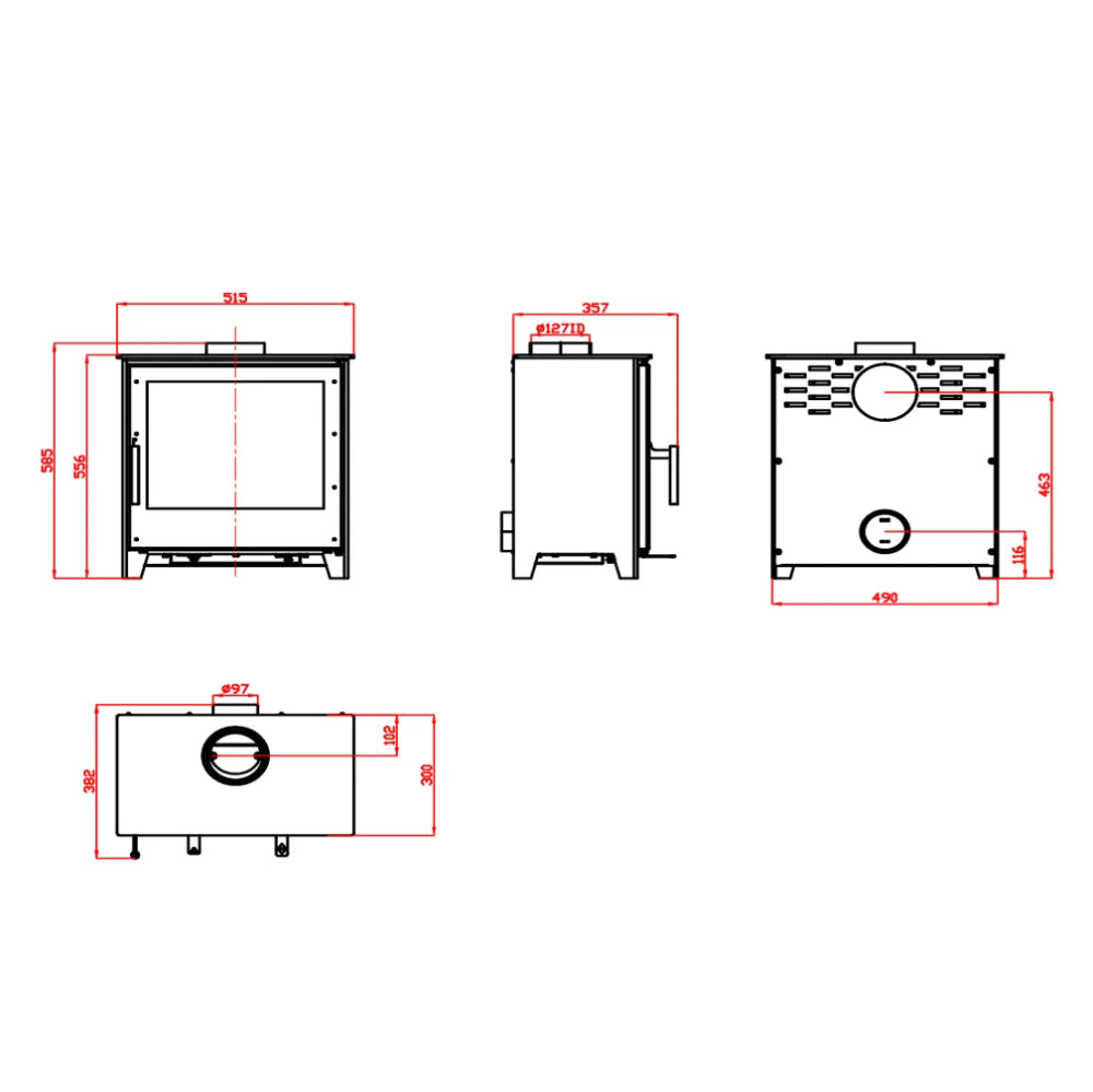 Blenheim Multi-Fuel Premium Stove