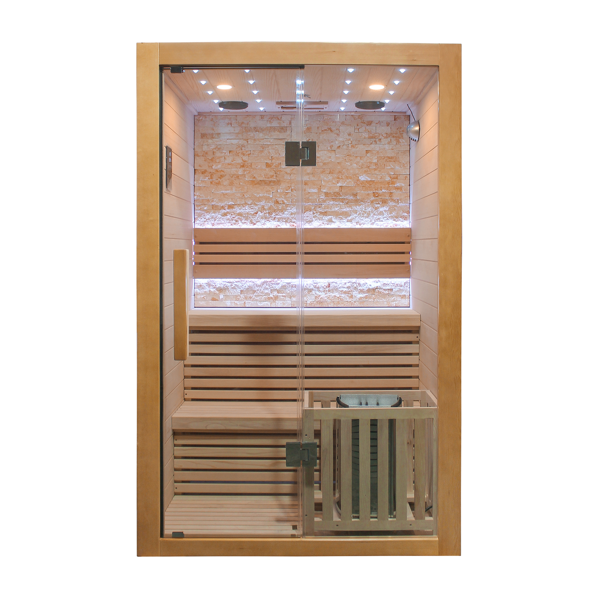 CenturaHeat Double Bench Traditional Steam Indoor Sauna