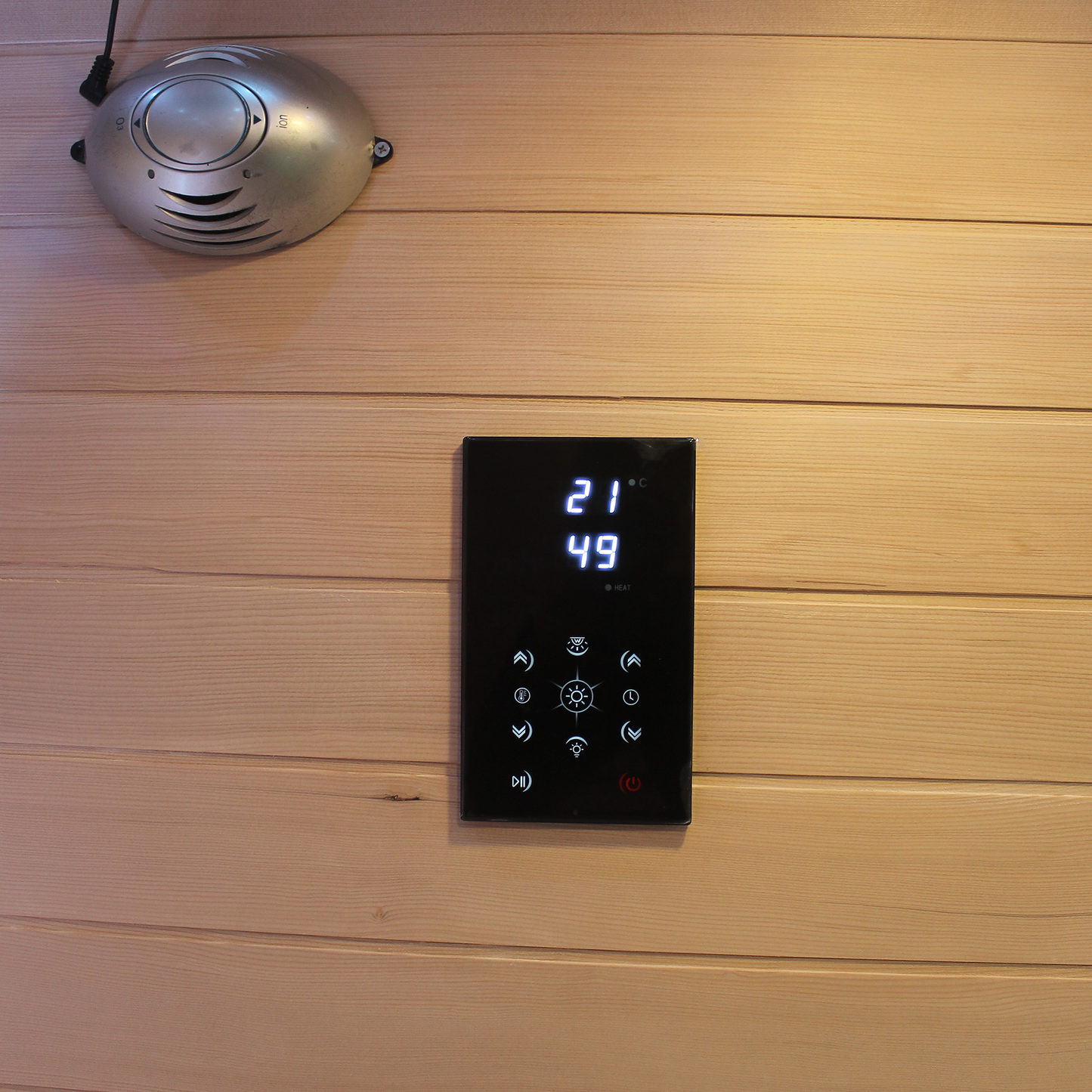 CenturaHeat Luxury Steam Traditional Indoor Sauna with Glass Door