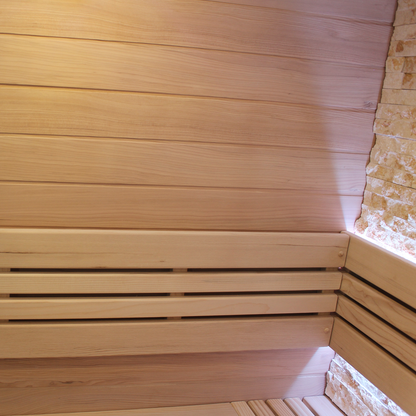 CenturaHeat Luxury Steam Traditional Indoor Sauna with Glass Door
