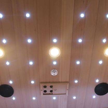 CenturaHeat Luxury Steam Traditional Indoor Sauna with Glass Door