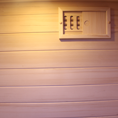 CenturaHeat 3 Person Traditional Steam Outdoor Sauna Room top air vent