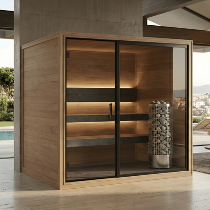 Thermo Black 220 Indoor Steam Sauna  side view