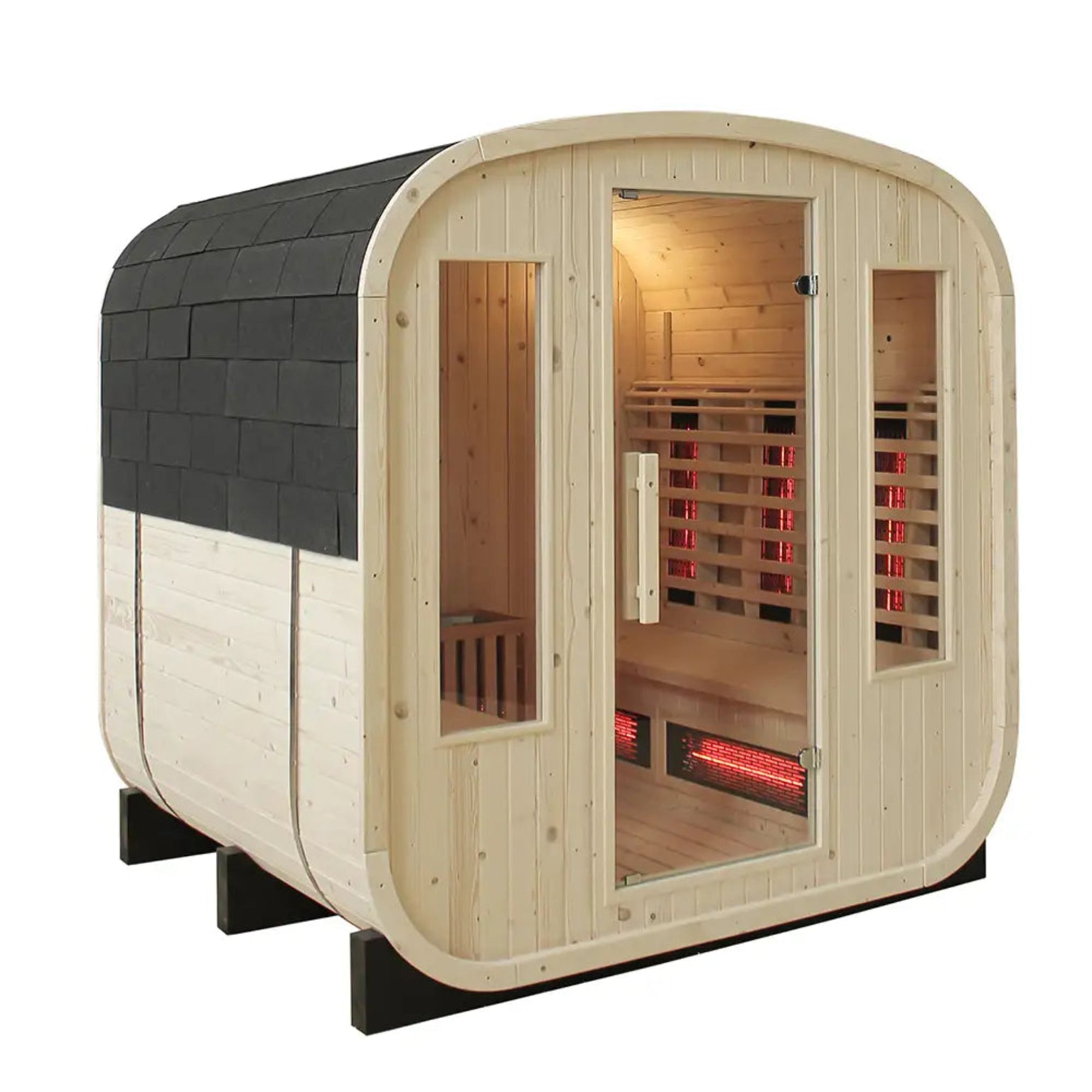 4 6 Person Hybrid Outdoor Cube Sauna